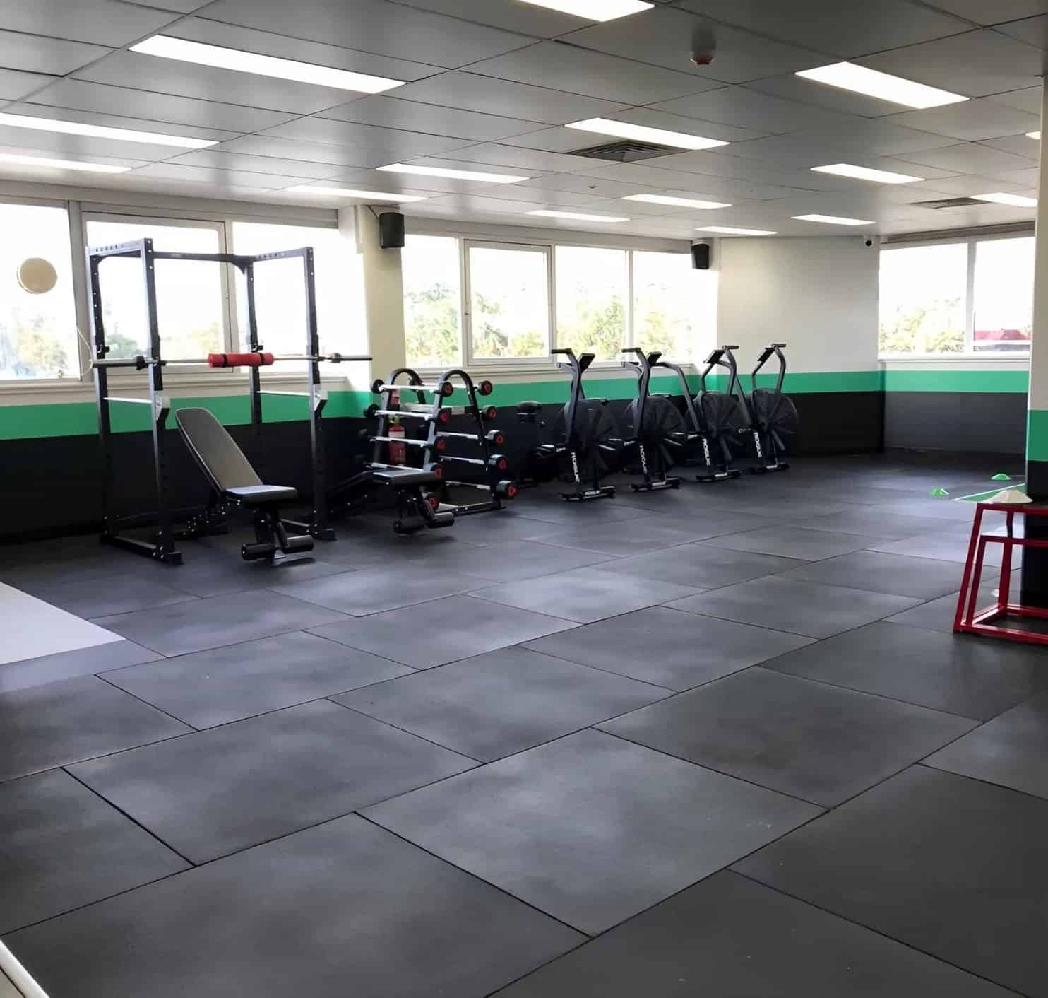 inside of gym showing equipment